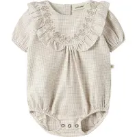 Lil´ Atelier Rompertje/body cappuccino / wolwit
