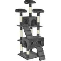 TecTake - Krabpaal Mogli grijs - 401115 - kattenkrabpaal - kattenpaal