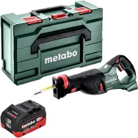 Metabo Sabelzaag, SSEP 18 LT accu reciprozaag 18 V 32 mm + 1x LiHD accu 10.0 Ah + metabox - zonder oplader