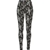 Urban Classics Leggings zwart / wit