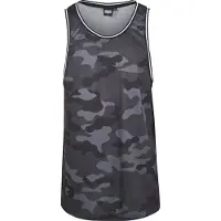 Urban Classics Shirt 'Camo Mesh' grijs / donkergrijs / zwart