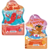 Tetesept Badzout Set van 2 - Relax & Wellness | 2x 40 ml – Dive In... Chill Out & No Hurry No Worry | Ontspannend Badschuim - Zomer Limited