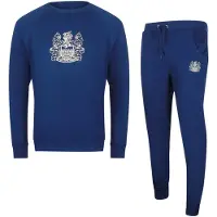 Aquascutum Iconic Crest Marineblauwe Trainingspakset Met Ronde Hals
