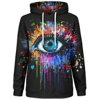 Mr. GUGU & Miss GO "Black Fullprint" Hoodie