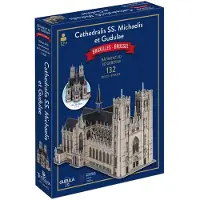 Tucker's Fun Factory 3D Gebouw - St-Michiels en St-Goedelekathedraal Brussel Puzzel (132 stukjes)