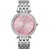 Michael Kors Darci MK3352 Dames Roestvrijstalen Horloge 39 mm Roze Wijzerplaat