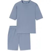 Schiesser Pyjama kort blauw