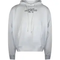 OFF-WHITE Off Line Skate Hoodie Wit