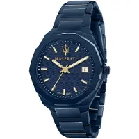 Maserati R8853141001 Blue Edition Heren 42mm Roestvrij Stalen Quartz Horloge