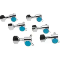 Fazley 10543 6-in-line stemmechanieken voor linkshandige gitaar chrome