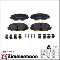 ZIMMERMANN 22769.190.2 Remblokken