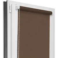Estika Klemmfix rolgordijn zonder boren 65x150 cm chocolade lichtdoorlatend