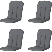 Madison tuinkussen carlo / calvia rib grey ca. 100x48 cm set van 4