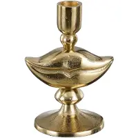 House of Seasons Kandelaar lippen goud - l10,5xb8,5xh15cm