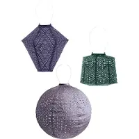 Lumiz Tuinverlichting op zonne energie - Solar tuinverlichting - Solar Lampion - Wenen Set - 3 stuks