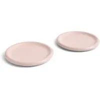 HAY Barro Plate Set Of 2 Ø24 Cm - Kleine borden Terracotta Pink - AC459-A668-AI61-03DB
