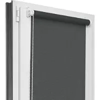Estika Klemmfix rolgordijn zonder boren 55x150 cm donkergrijs lichtdoorlatend