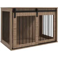 PawHut hondenkooi met schuifdeur en ventilatieopeningen D02-169V02