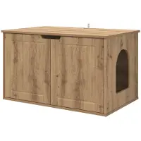 vidaXL Kattenhuis Ambachtelijk Eiken 85 x 55 x 50,5 cm Bewerkt hout