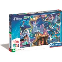 Clementoni - Kinderpuzzel - 104 Stukjes - Disney Personages - Puzzel Vanaf 6 Jaar