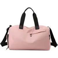 LONGZIMING - Sporttas - Met Schoenenvak - En Natvak - Lichtgewicht Waterdichte Reistas - Fitness - Tas - Voor Sport Zwemmen - Reizen Dames Heren - Roze