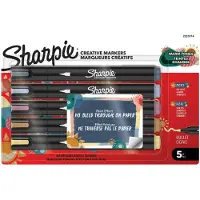 Sharpie - Creative Acrylic 5‑Blister - Warm Tones - Bullet Tip (2223314)