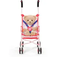 Baby Born Wandelwagen Roze met tas