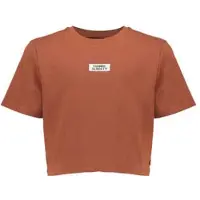 Frankie & Liberty T-shirt donkerbruin Meisjes Katoen Ronde hals Effen - maat 188