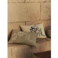 Ferm Living Sierkussenhoes Vuelo Elm Green (60 x 40 cm)