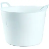 PlasticForte Flexibele kuip of emmer - ijsblauw - 42 liter - stevig kunststof - 45 x 38 cm - Afvalbak - Wasmand - Opbergmand - Voedsel geschikt