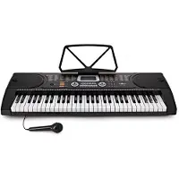 Gear4Music MK-2000 61-Toets Draagbaar Keyboard van