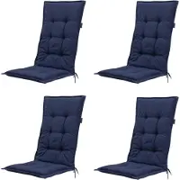 Madison tuinkussen lage rug panama indigo 105x50cm 4 stuks