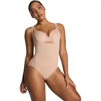 Spanx SPANXsculpt GoFigure Open Bust Bodysuit - Maat XL - Kleur Chai
