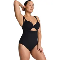 Spanx SPANXsculpt GoFigure Open Bust Bodysuit - Maat XL - Kleur Zwart