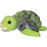 Nature Planet Pluche knuffel Schildpadden - zeediertjes - familie - 22 cm - knuffel cadeau
