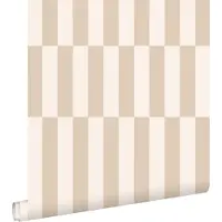 ESTAhome behang strepen beige - 53 cm x 10.05 m - 131211