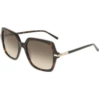Salvatore Ferragamo Zonnebril - - SF2076S - Acetaat - 57 mm - Donker schildpad