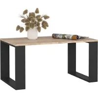 Akord Salontafel Koffietafel NOX / Sonoma Eik - Zwart / 92x45x53 cm