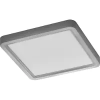 Osram Orbis Quickfix LED-plafondlamp, 320x320mm, 24W, 3000K (warm wit), 2500lm, dimbaar met klikfunctie, zilver, kunststof/metaal