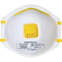 Portwest FFP1-halve masker met ventiel - Wit