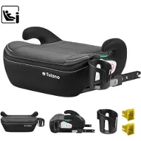 Tulano Cabby 30 i-Size Autostoelverhoger met Isofix - Zitverhoger - Kinderzitje 125-150 cm - Grijs