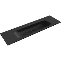 Mexen Vela ingebouwde wastafel 161 x 46,5 cm, mat zwart - 25231671