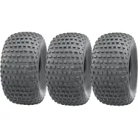 Parnells 25x12.00-9 ATV-band met noppen, 4-laags, John Deere Gator, voor gebruik op de openbare weg (set van 3)