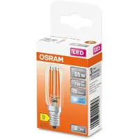 Osram SPECIAL T26 FIL 55 kleine LED lamp met E14 fitting, slanke vorm, 4,9W, 730lm, 4000K, koud wit licht, goede allround lichtopbrengst, lange levensduur, 3 jaar garantie