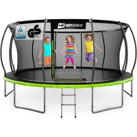 Hop-Sport Hop Sport HS-PT16I – Trampoline – Ø488 cm 16FT – Binnenveiligheidsnet – Incl. Ladder