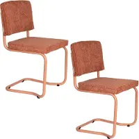 Zuiver eetkamerstoel (set van 2) Ridge Kink Soft