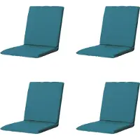 Madison stapelstoelkussen panama sea blue ca. 97x49 cm set van 4