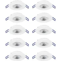 Eglo Zujar inbouwspot - LED - Ø 90 mm - 10 stuks - Wit