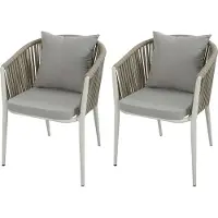 Axi Faye Stoelen Beige – Set 2 stuks