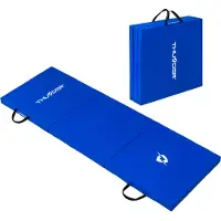 Thunder Opvouwbare Gymnastiekmat | MG-02-BLUE | 180x60x5 cm | Blauw fitnessmat voor thuisgebruik en meer | Ideaal voor fitness, yoga, pilates en revalidatie-oefeningen | Blauw |
